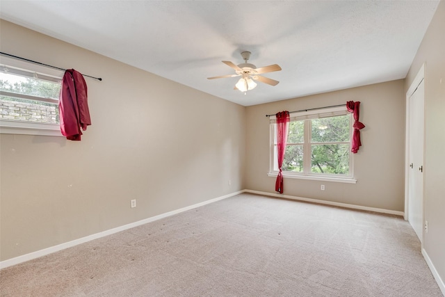 4 Waterview Pl, Richardson, TX 75080 - empty room featuring a ceiling fan, baseboards, and carpet