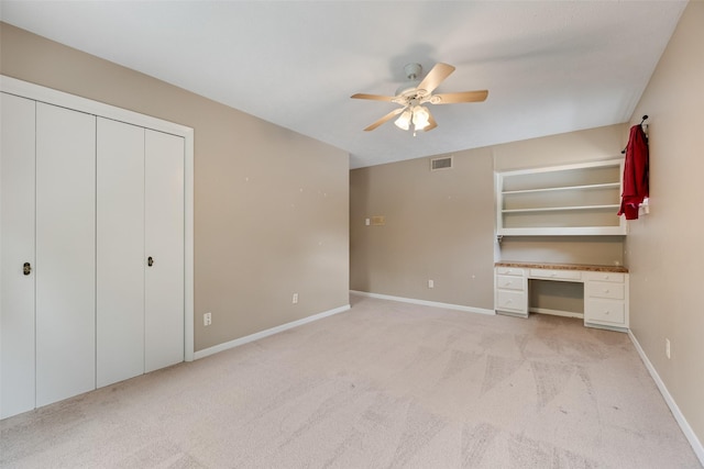 4 Waterview Pl, Richardson, TX 75080 - unfurnished bedroom with light colored carpet, baseboards, ceiling fan, and a closet