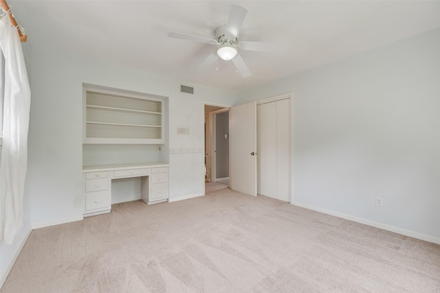 4 Waterview Pl, Richardson, TX 75080 - unfurnished bedroom with light colored carpet, a ceiling fan, and baseboards