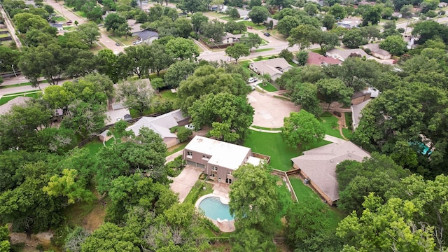 4 Waterview Pl, Richardson, TX 75080 - aerial view of property and surrounding area featuring nearby suburban area and a pool area