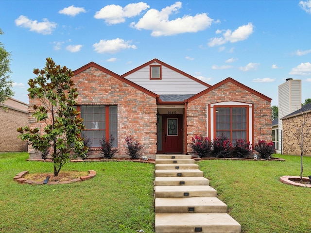 1640 Lemonwood Cir, Mesquite, TX 75149 - view of front of property with a front lawn and brick siding