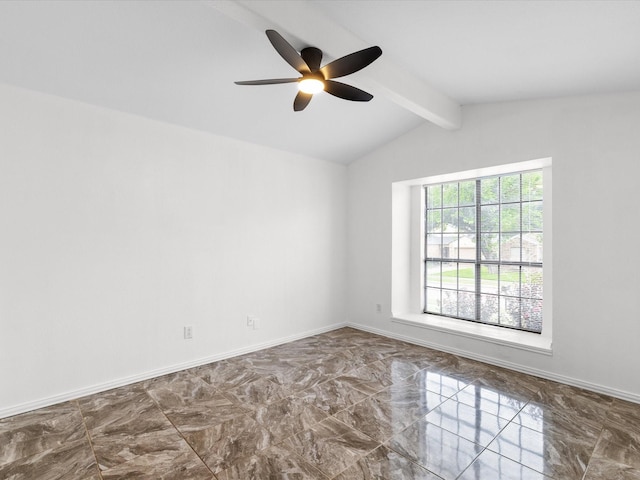 1640 Lemonwood Cir, Mesquite, TX 75149 - spare room featuring ceiling fan and marble finish flooring