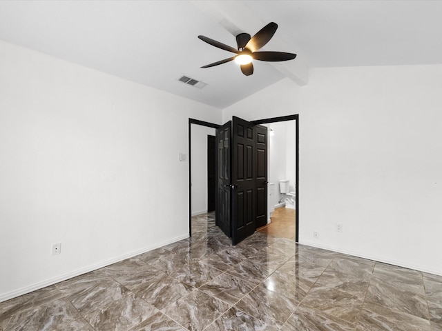 1640 Lemonwood Cir, Mesquite, TX 75149 - empty room with marble tiled floors and ceiling fan
