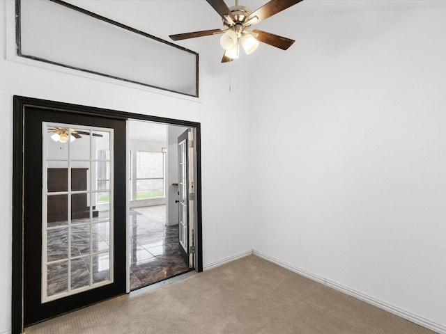 1640 Lemonwood Cir, Mesquite, TX 75149 - empty room with carpet flooring, ceiling fan, and baseboards