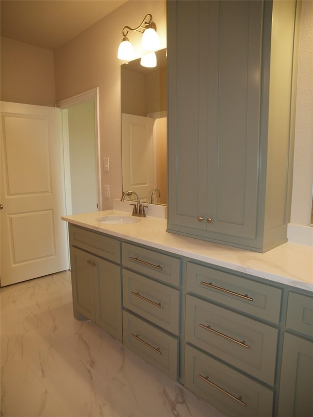 701 Raylan St, Springtown, TX 76082 - full bath featuring double vanity and marble finish flooring