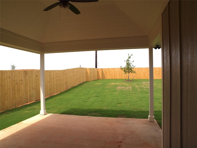 701 Raylan St, Springtown, TX 76082 - view of yard featuring a patio and a ceiling fan
