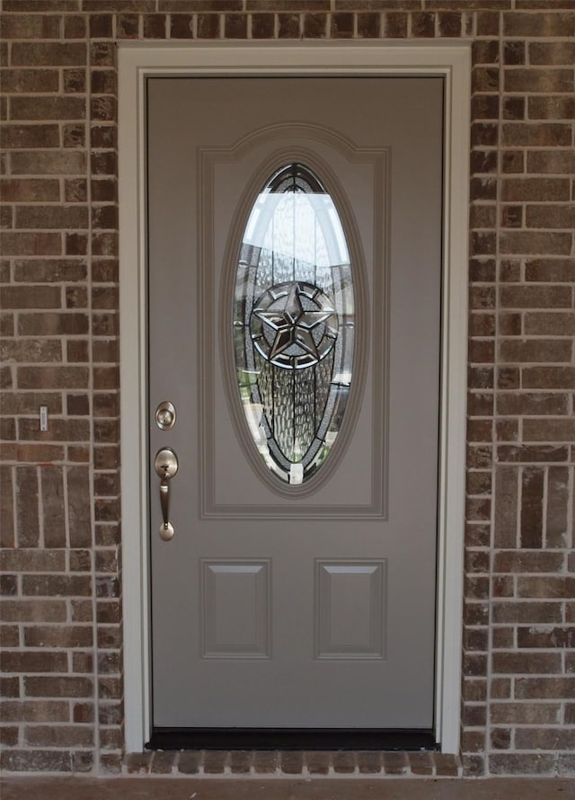 701 Raylan St, Springtown, TX 76082 - entrance to property featuring brick siding