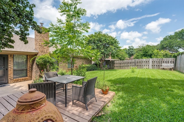 1001 Woodhaven Ct, Euless, TX 76039 - wooden deck with outdoor dining space