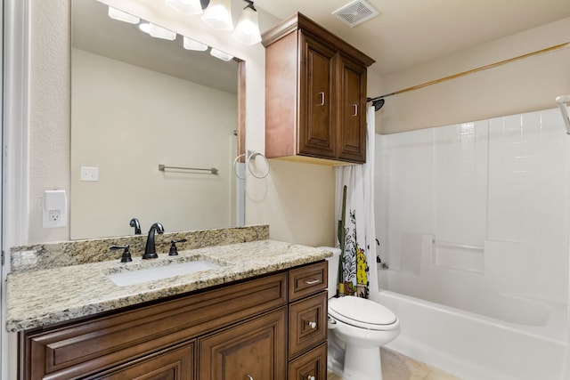 7603 Cousteau Dr, Rowlett, TX 75088 - full bathroom with vanity, toilet, and bathtub / shower combination