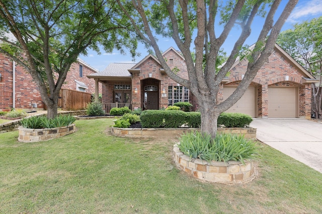 107 Barkley Dr, Hickory Creek, TX 75065 - traditional-style home featuring brick siding, driveway, an attached garage, and roof with shingles