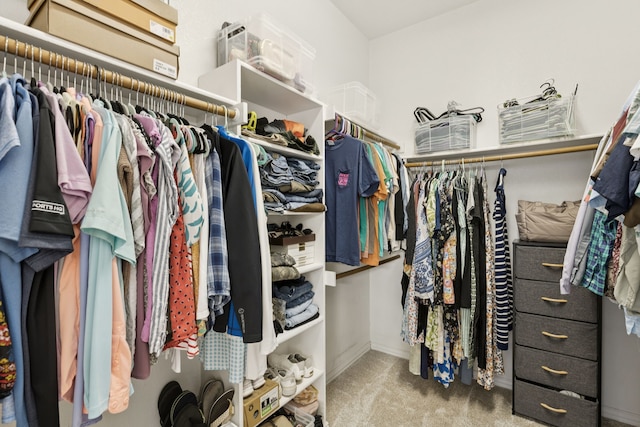 107 Barkley Dr, Hickory Creek, TX 75065 - walk in closet featuring carpet flooring