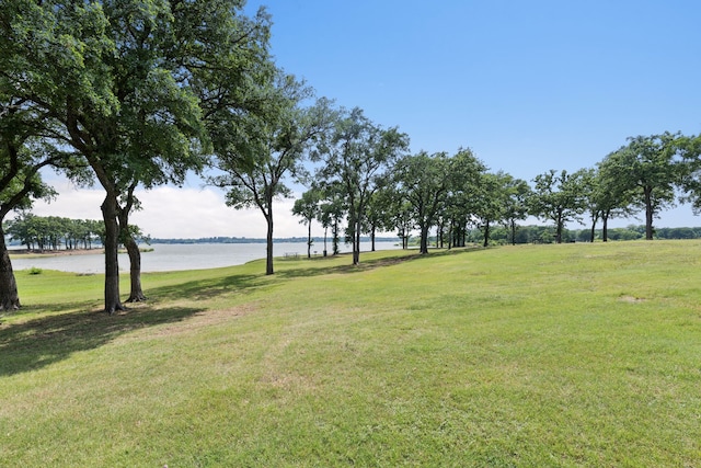 107 Barkley Dr, Hickory Creek, TX 75065 - view of home's community featuring a water view and a yard
