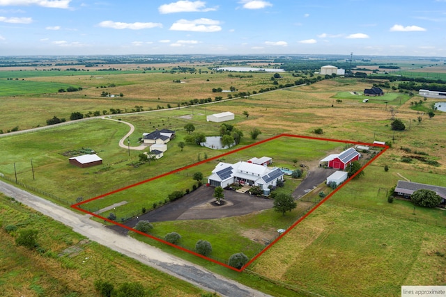 1234 Shelby Ln, Celina, TX 75009 - view of rural area with property parcel outlined and a pastoral area