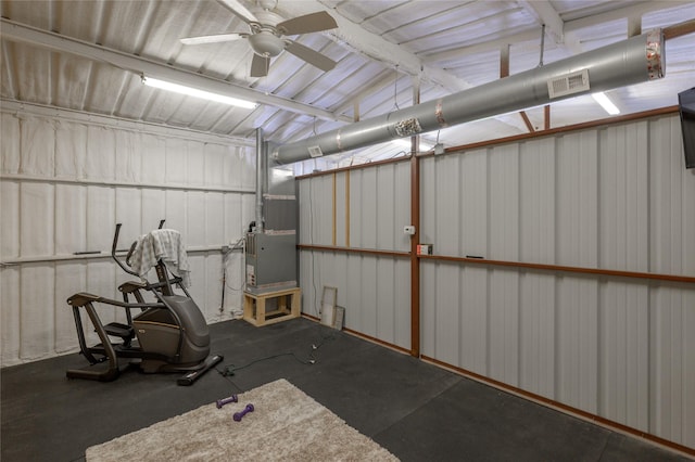 2113 Twin Creeks Cir, Pilot Point, TX 76258 - garage featuring ceiling fan