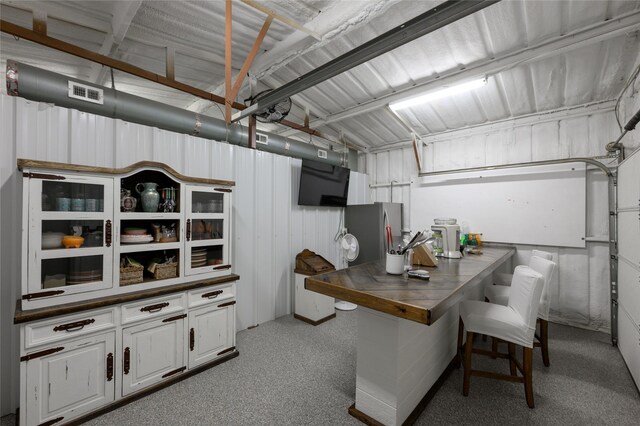 2113 Twin Creeks Cir, Pilot Point, TX 76258 - garage with freestanding refrigerator