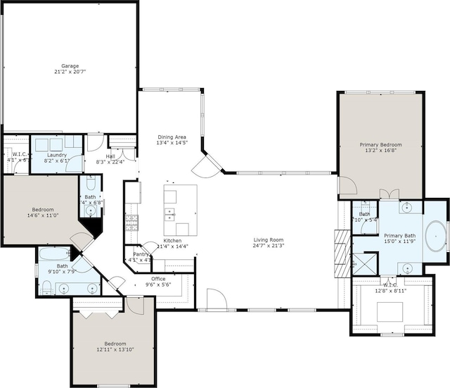 2113 Twin Creeks Cir, Pilot Point, TX 76258 - floor plan / room layout