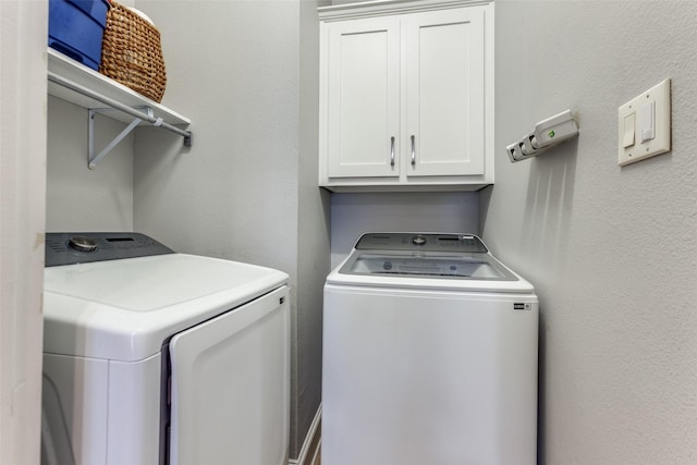 5152 Vickery Blvd, Dallas, TX 75206 - laundry room featuring separate washer and dryer and cabinet space