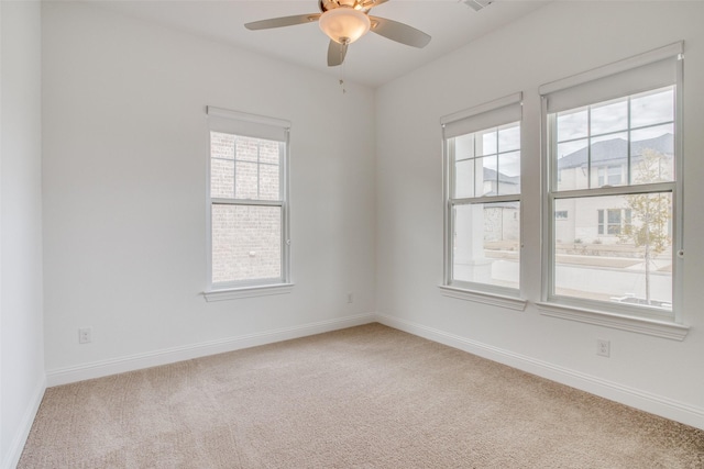 8235 Ottowa Rdg, Frisco, TX 75034 - empty room featuring carpet floors, a ceiling fan, and baseboards