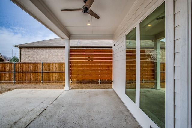 8235 Ottowa Rdg, Frisco, TX 75034 - view of patio with a ceiling fan