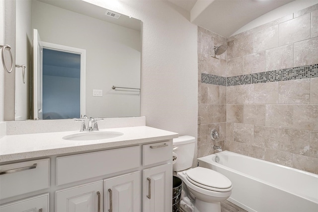 240 Gill Point Ln, Aledo, TX 76008 - full bathroom with toilet, vanity, and shower / bath combination