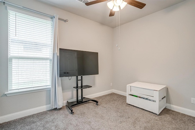 240 Gill Point Ln, Aledo, TX 76008 - miscellaneous room featuring carpet flooring, ceiling fan, and baseboards