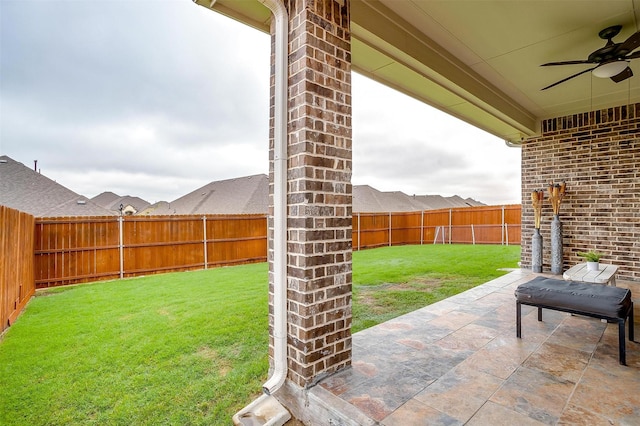 240 Gill Point Ln, Aledo, TX 76008 - view of patio / terrace featuring a ceiling fan