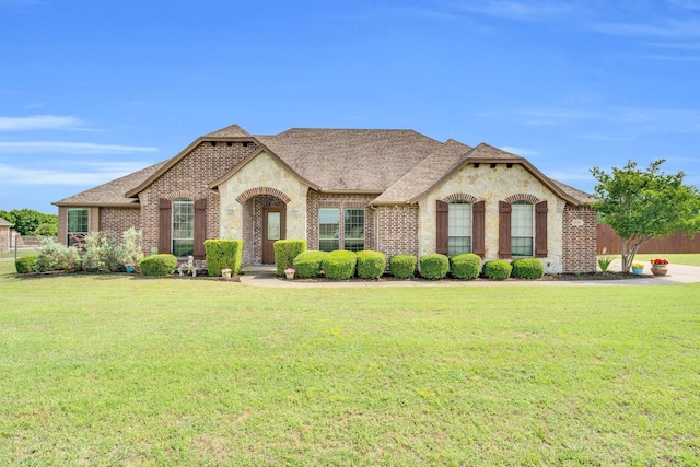3630 Billy Ray Rd, Midlothian, TX 76065 - french country inspired facade with brick siding and roof with shingles