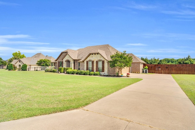 3630 Billy Ray Rd, Midlothian, TX 76065 - french country home with brick siding, an attached garage, and driveway