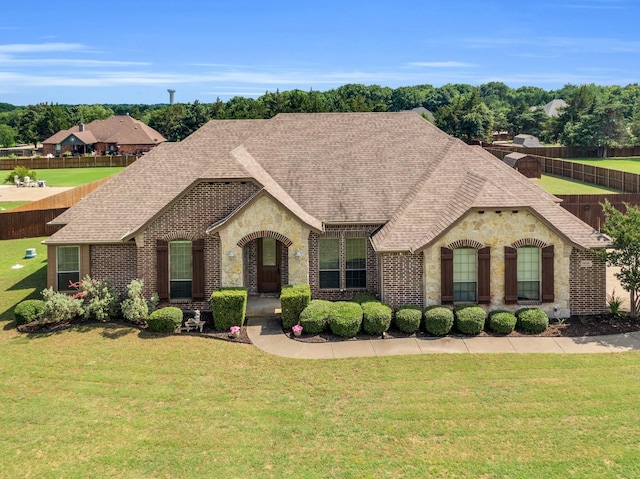 3630 Billy Ray Rd, Midlothian, TX 76065 - view of front of home featuring a shingled roof, brick siding, and stone siding