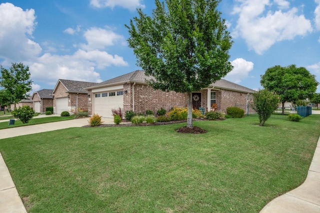 7812 Gulf Breeze Ln, Frisco, TX 75036 - view of front of property with brick siding, a garage, and concrete driveway