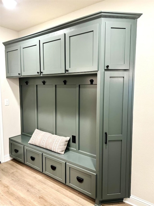 358 Frederick Dr, Robinson, TX 76706 - mudroom featuring light wood-style flooring and baseboards