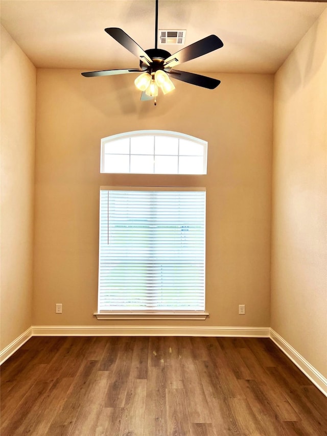 358 Frederick Dr, Robinson, TX 76706 - spare room with wood finished floors, ceiling fan, and baseboards