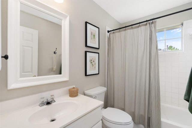 1405 San Mateo Dr, Allen, TX 75013 - full bath with vanity, toilet, and shower / bath combination with curtain