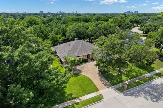6737 Lake Shore Dr, Garland, TX 75044 - view of subject property featuring a heavily wooded area