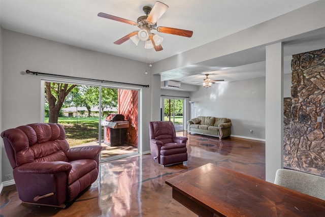 7317 E Fm 917, Alvarado, TX 76009 - living area with a ceiling fan and baseboards