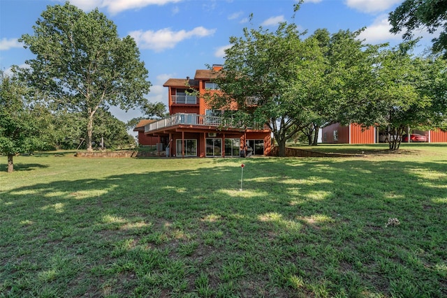 7317 E Fm 917, Alvarado, TX 76009 - view of green lawn with a deck