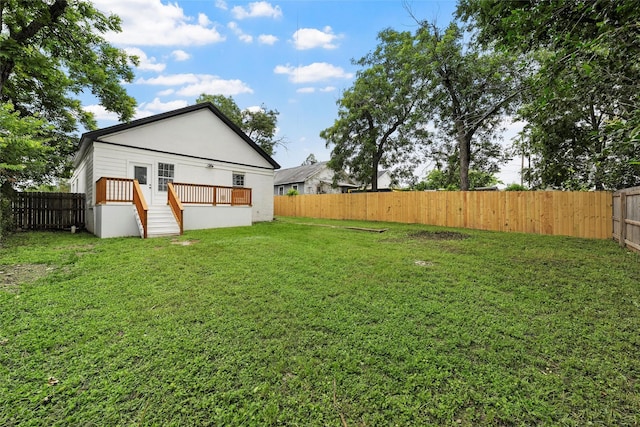 1608 N 17th St, Waco, TX 76707 - back of property featuring a wooden deck