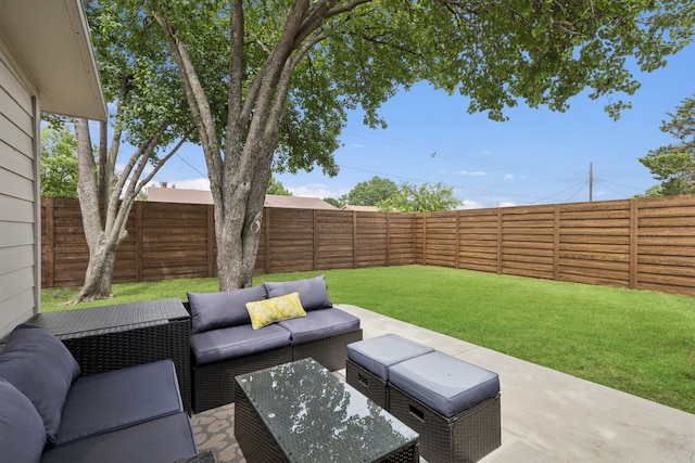 559 Bell Dr, Allen, TX 75002 - view of patio featuring an outdoor hangout area