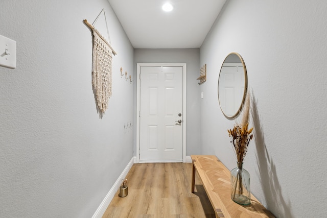559 Bell Dr, Allen, TX 75002 - entryway with light wood-type flooring and baseboards