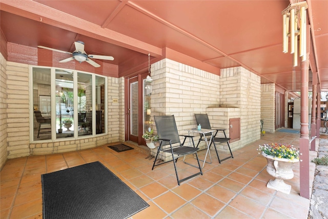 2514 Good Shepherd Dr, Brownwood, TX 76801 - view of patio featuring ceiling fan