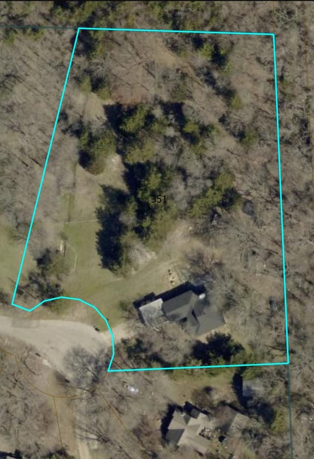 351 Oak Creek Dr, New Hope, TX 75071 - map of property location featuring property boundaries highlighted