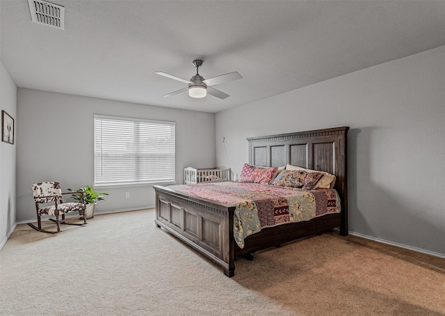 129 Clear Creek Ln, Terrell, TX 75160 - carpeted bedroom featuring ceiling fan and baseboards