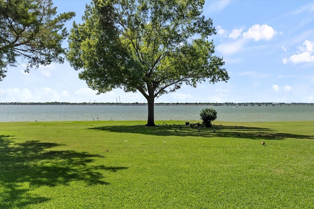 5556 Canada Ct, Rockwall, TX 75032 - view of community with a yard and a water view