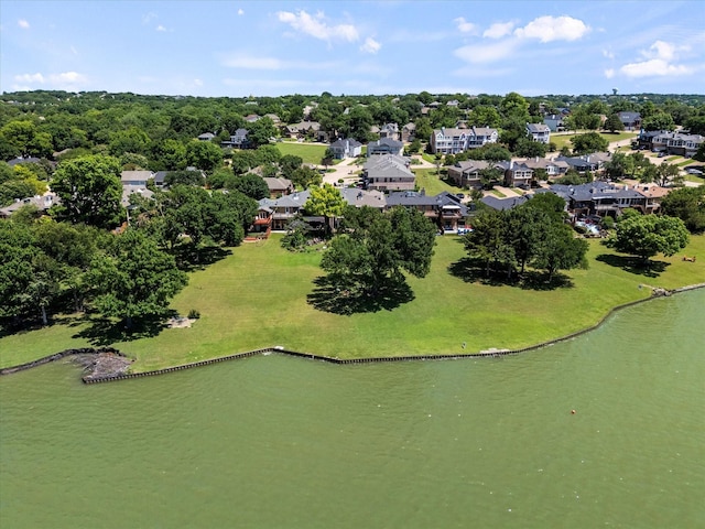 5556 Canada Ct, Rockwall, TX 75032 - aerial perspective of suburban area featuring a large body of water