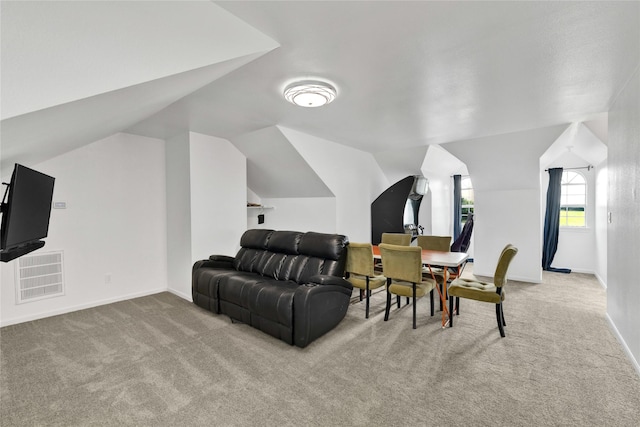 1650 Fm 36 S, Caddo Mills, TX 75135 - carpeted living room featuring lofted ceiling and baseboards