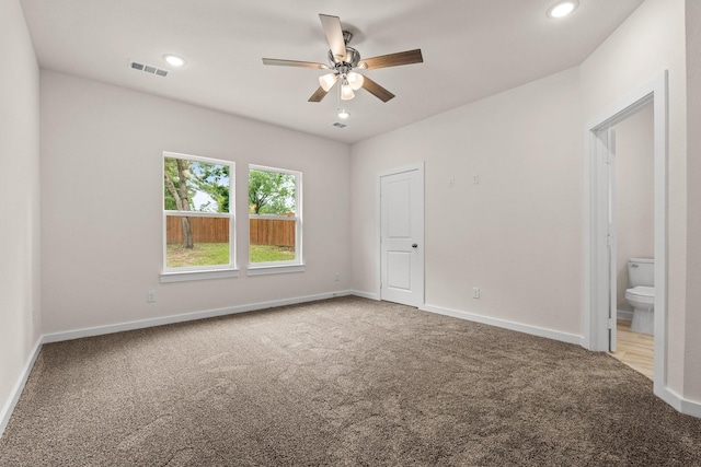 301 Kalura Way, Tool, TX 75143 - unfurnished bedroom with carpet floors, baseboards, and recessed lighting