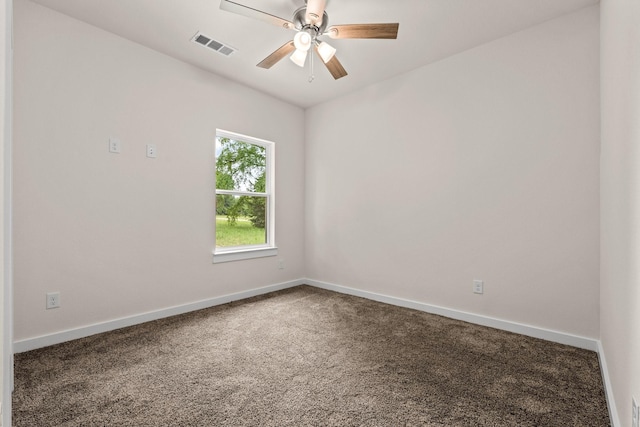 301 Kalura Way, Tool, TX 75143 - unfurnished room with carpet flooring, baseboards, and ceiling fan