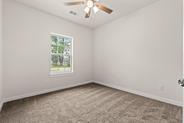 301 Kalura Way, Tool, TX 75143 - carpeted spare room featuring baseboards and a ceiling fan