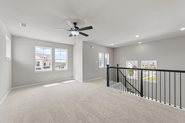 2013 Tolleson Dr, Fort Worth, TX 76008 - empty room with baseboards, plenty of natural light, carpet, and recessed lighting
