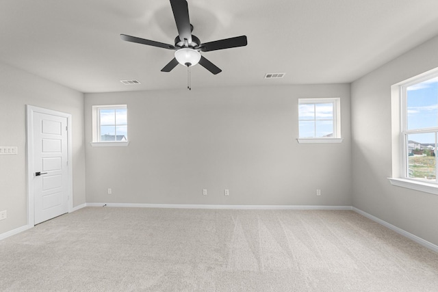 2013 Tolleson Dr, Fort Worth, TX 76008 - carpeted spare room with plenty of natural light, ceiling fan, and baseboards